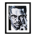 "Malcolm X" A3 Framed Print