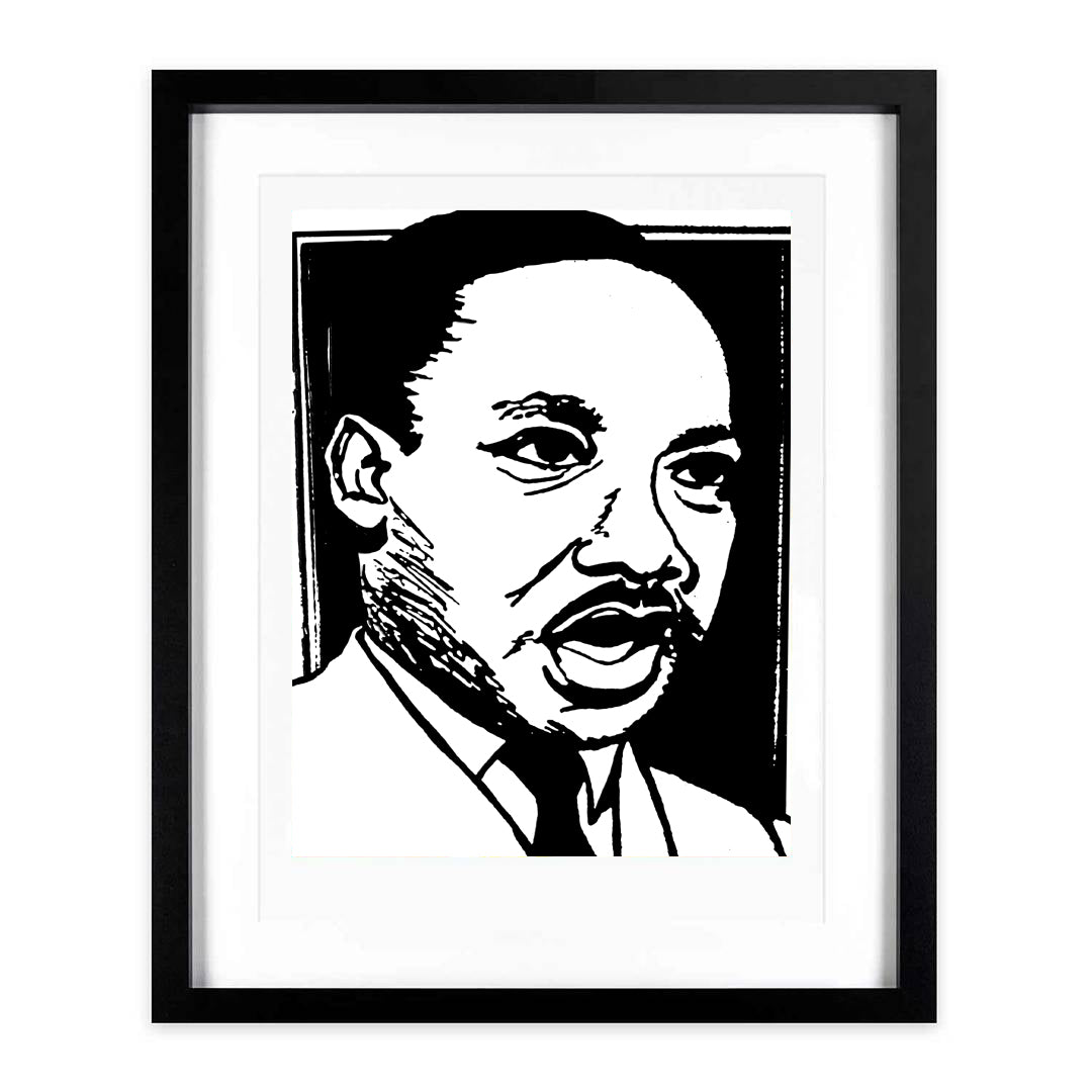 "Martin Luther King Jr." A3 Framed Print
