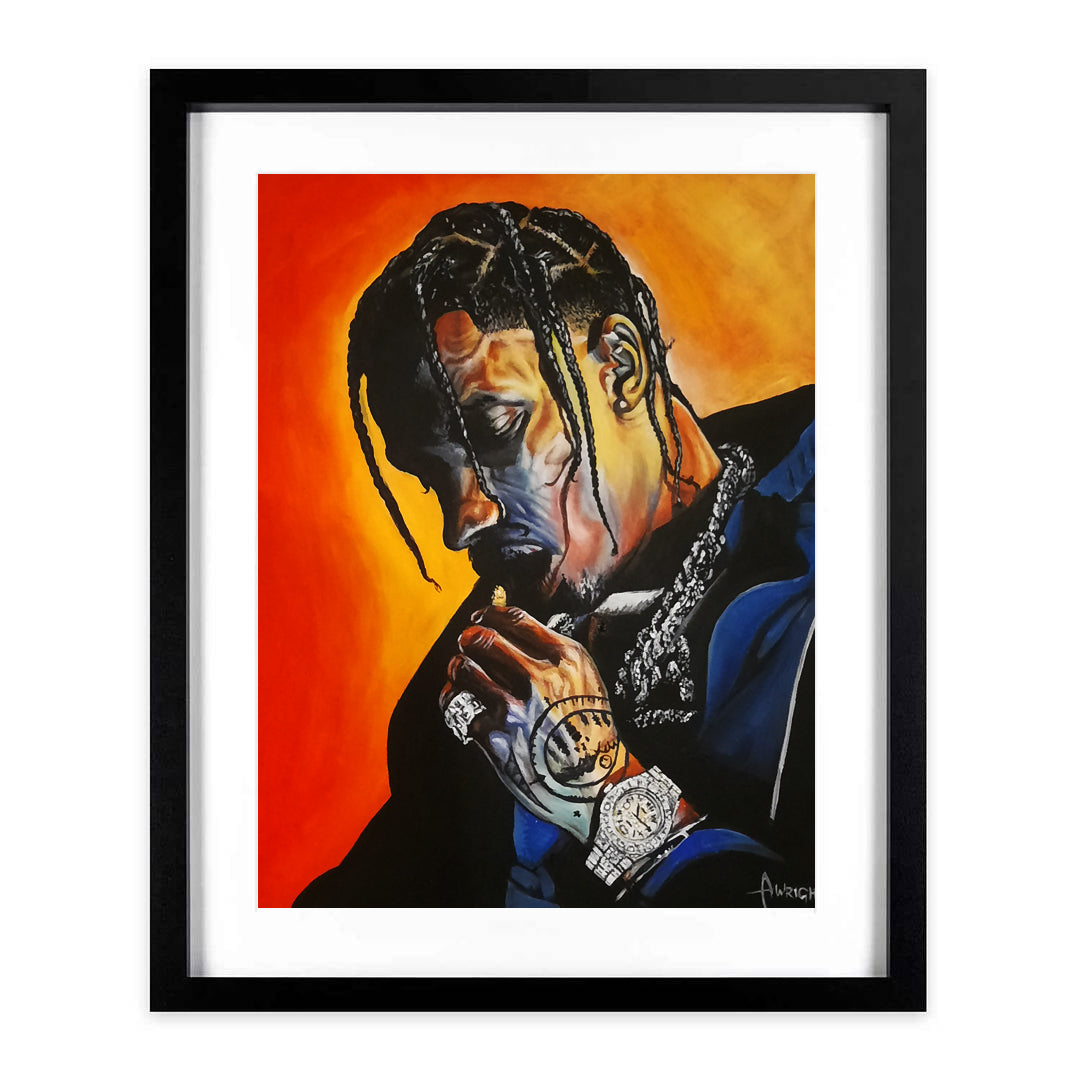 "TRAVIS SCOTT" A3 Framed Print