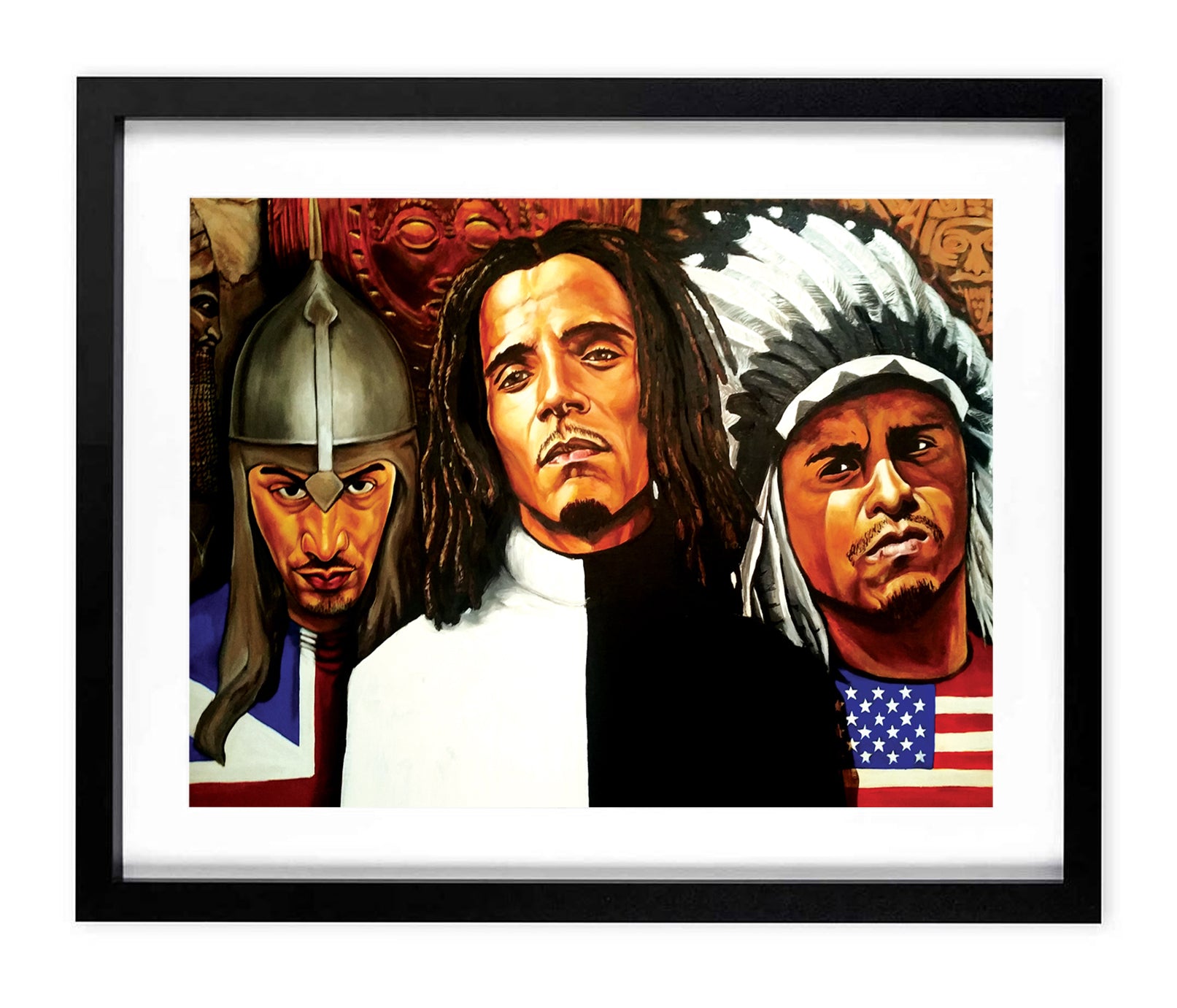 "Three Revolutionaries" A3 Framed Limited Edition Print