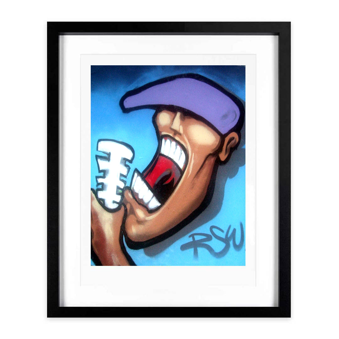 "BIG MOUTH" A3 Framed Limited Edition Print