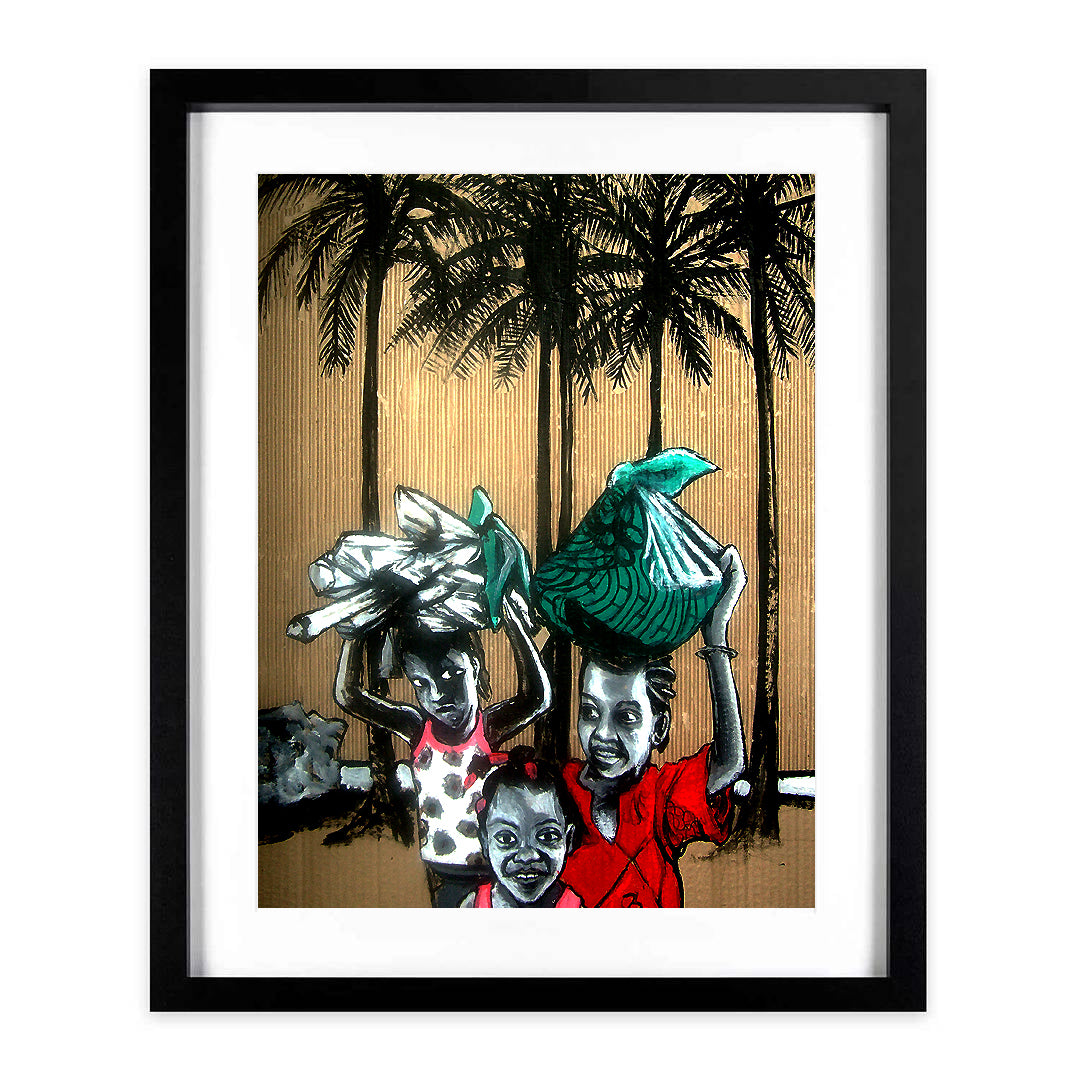 “Gambia” A3 framed print