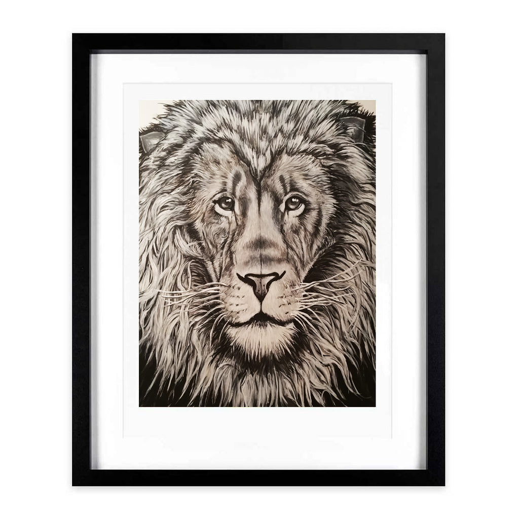 “Lion of Judah” A3 framed print