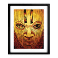 “Masks of Benin” A3 framed print of