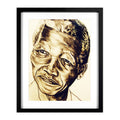 "Nelson Mandela" A3 Framed Print