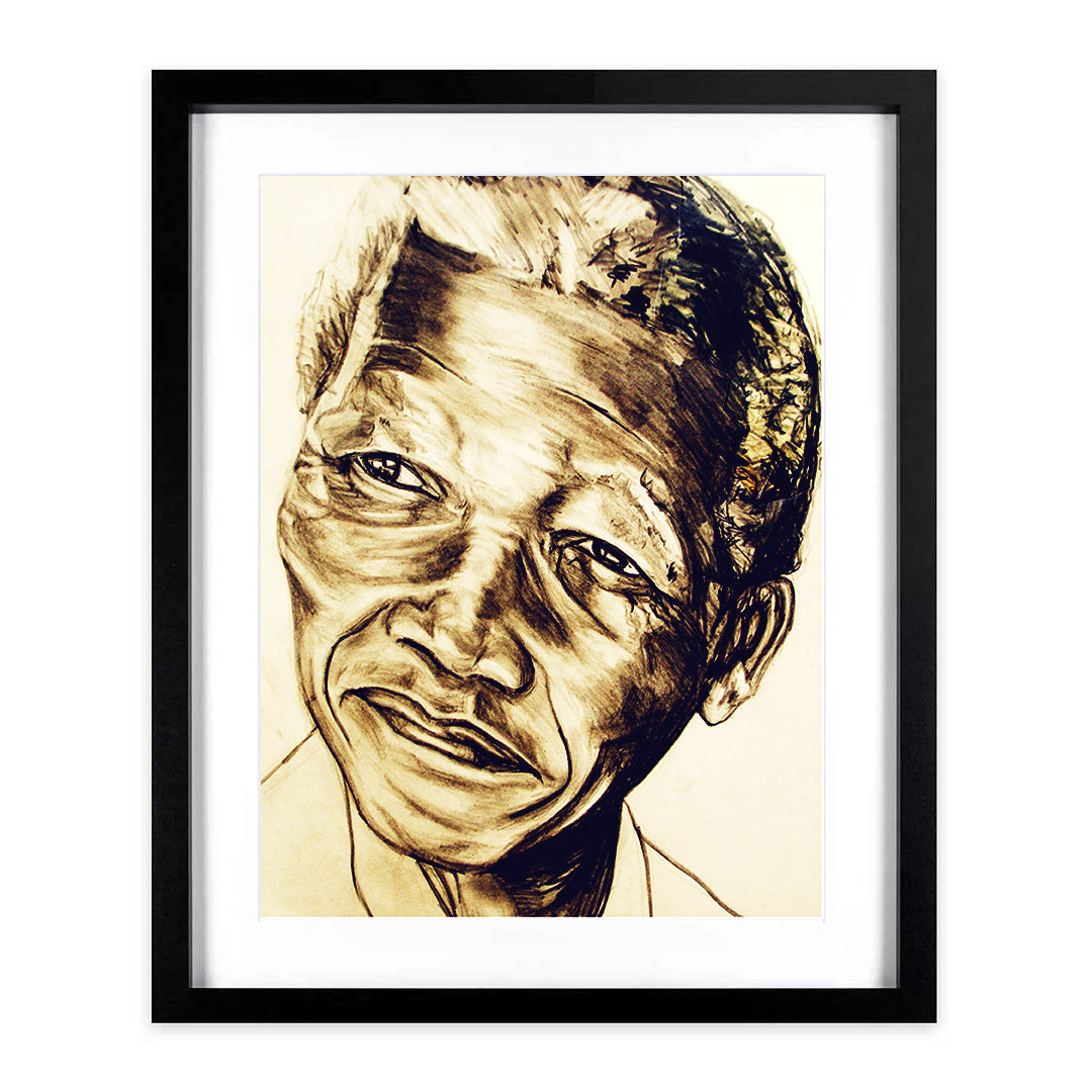 "Nelson Mandela" A3 Framed Print