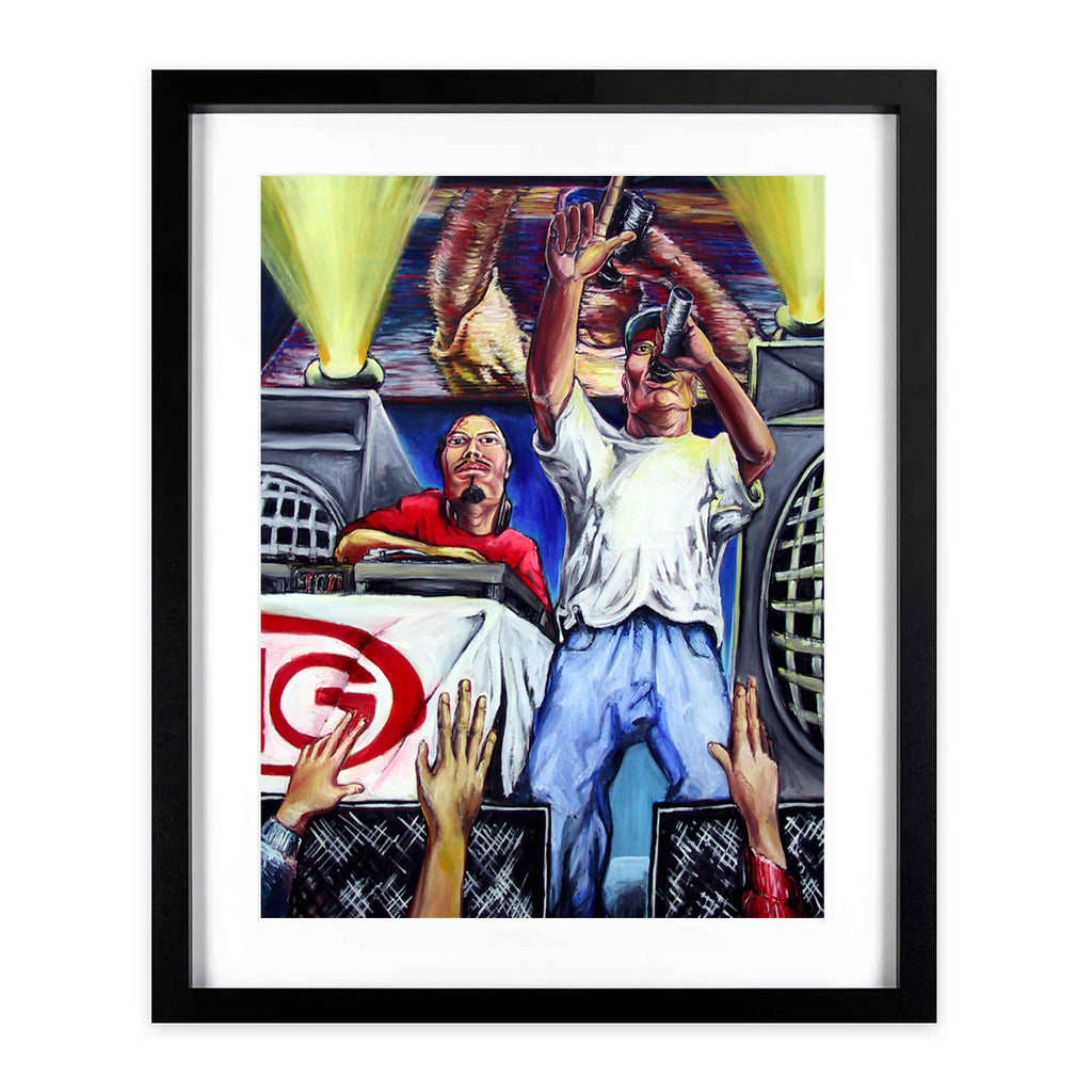 "OMG" A3 Framed Print