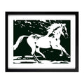 "White Horse" A3 Framed Print